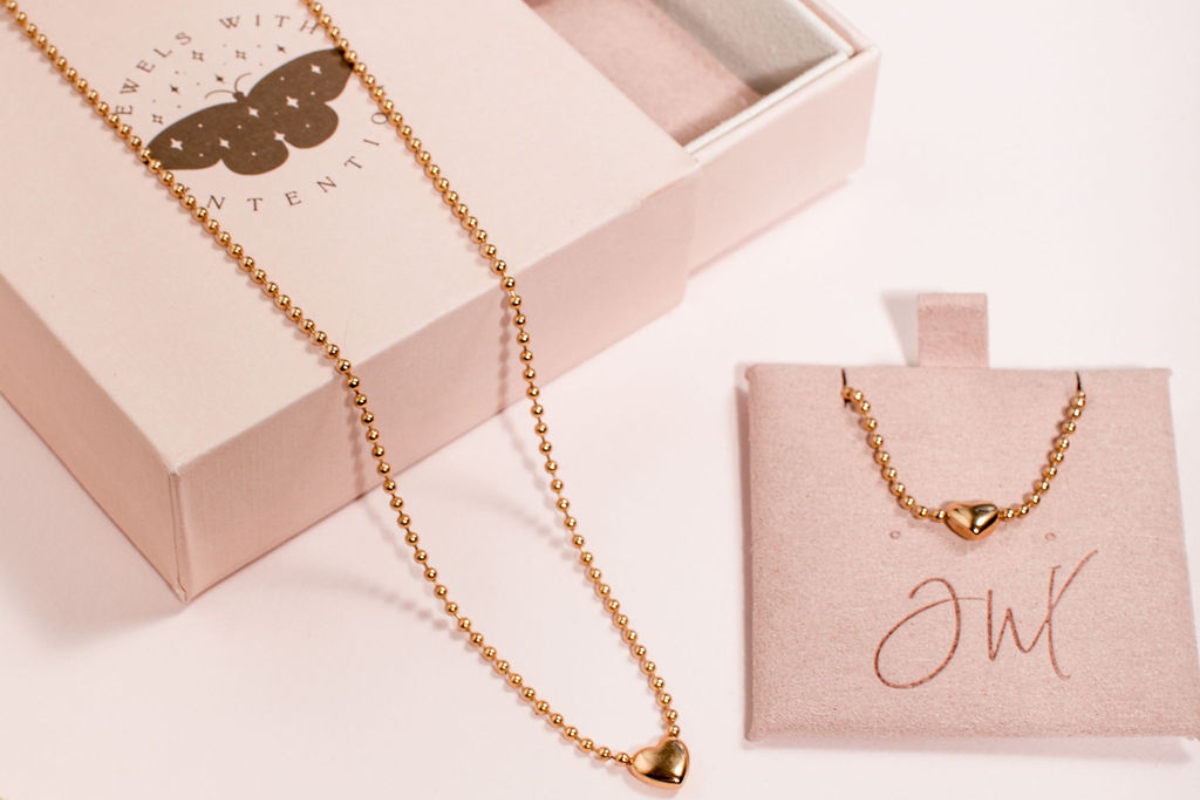 Jewels With Intention bracelet styled on a wrist